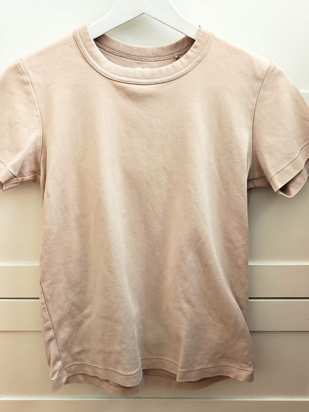 Uniqlo U Taupe Beige Cotton T-Shirt Size M
